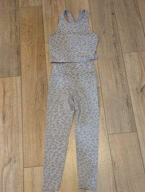 Beyond Yoga Leopard Print Seamless Active Set S/L